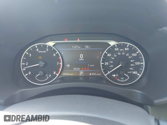 2025 Nissan Altima SV with VIN 1N4BL4DW9SN361566, listed as a IAAI auction lot 41675964 with 1,070 mi miles and . Bid and sale history available at DreamBid. Image 7.