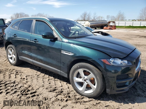 2018 Jaguar F-Pace 20d Premium with VIN SADCJ2FN7JA286177, listed as a Copart auction lot 46901605 with 88,067 mi miles and Clean Title. Bid and sale history available at DreamBid. Image 4.