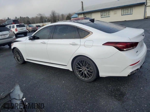 2018 Genesis G80 Sport with VIN KMHGN4JB7JU268654, listed as a Copart auction lot 85464304 with 72,385 mi miles and Salvage Title. Bid and sale history available at DreamBid. Image 2.