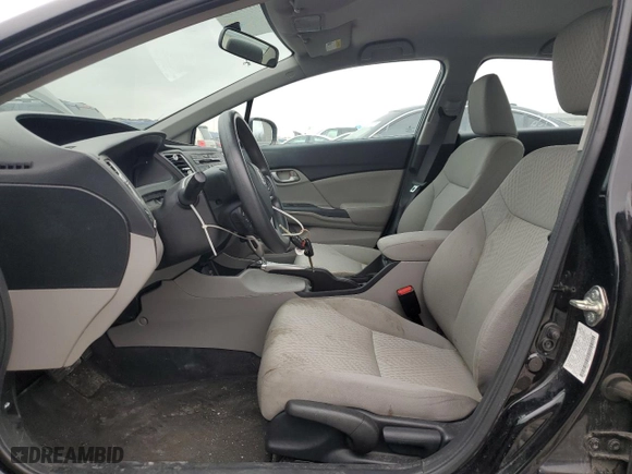 2015 Honda Civic Sedan LX with VIN 2HGFB2F55FH549380, listed as a Copart auction lot 52344955 with 91,236 mi miles and Clean Title. Bid and sale history available at carsss.com. Image 7.