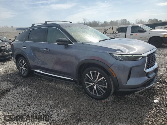 2023 Infiniti QX60 Autograph z VIN 5N1DL1HU3PC360213, wystawiony jako Copart lot #46920575 z przebiegiem 7 432 mil mil oraz Szkoda całkowita • Salvage title. Historia ofert i sprzedaży dostępna na DreamBid. Obrazek 4.