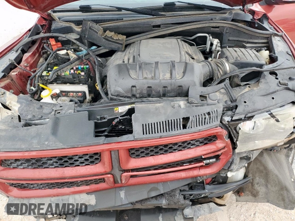 2011 Dodge Durango R/T with VIN 1D4SD6GT4BC535269, listed as a Copart auction lot 58329705 with 122,961 mi miles and Salvage title. Bid and sale history available at DreamBid. Image 12.