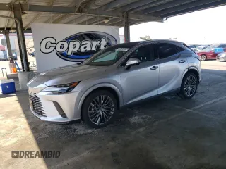 2024 Lexus RX 450h+ Luxury with VIN JTJCJMGA5R2012434, listed as a Copart auction lot 58835645 with 10,905 mi miles and Salvage title. Bid and sale history available at DreamBid. Image 1.