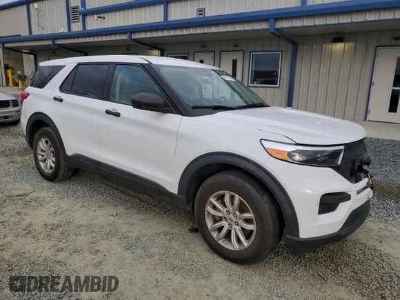 2021 Ford Explorer with VIN 1FMSK8BH6MGA24543, listed as a Copart auction lot 85352104 with 91,118 mi miles and Salvage Title. Bid and sale history available at carsss.com. Image 4.