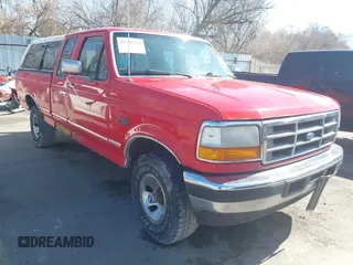 1996 Ford F-150 with VIN 1FTEX14N4TKA35971, listed as a IAAI auction lot 41744323 with 187,572 mi miles. Bid and sale history available at carsss.com. Image 1.