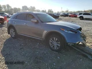 2009 Infiniti FX35 with VIN JNRAS18W69M158460, listed as a Copart auction lot 76367334 with 232,036 mi miles and Salvage Title. Bid and sale history available at carsss.com. Image 4.