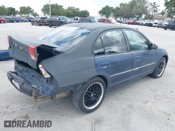 2004 Honda Civic LX with VIN 2HGES16514H602613, listed as a IAAI auction lot 39716121 with 215,401 mi miles and . Bid and sale history available at carsss.com. Image 4.