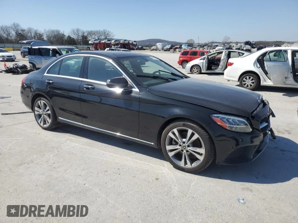 2020 Mercedes-Benz C with VIN WDDWF8DB5LR563862, listed as a Copart auction lot 48948205 with 59,159 mi miles and Clean Title. Bid and sale history available at carsss.com. Image 4.