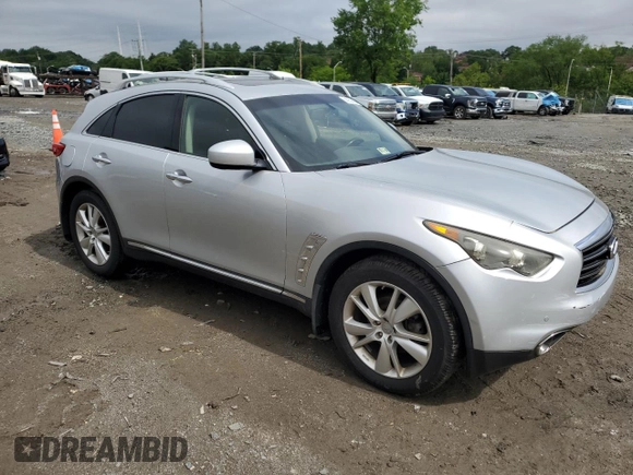 2013 Infiniti FX with VIN JN8CS1MW1DM174609, listed as a Copart auction lot 58953865 with 130,022 mi miles and Clean title. Bid and sale history available at DreamBid. Image 4.