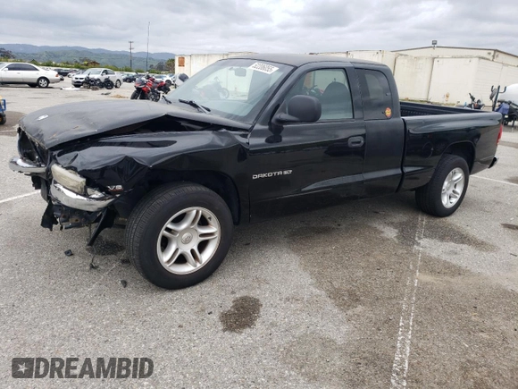 1997 Dodge Dakota with VIN 1B7GL23Y1VS266707, listed as a Copart auction lot 52206055 with 150,367 mi miles and Salvage Title. Bid and sale history available at carsss.com. Image 1.