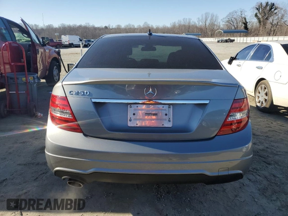 2013 Mercedes-Benz C 250 Sport with VIN WDDGF4HBXDR252243, listed as a Copart auction lot 43902225 with 116,027 mi miles and Salvage Title. Bid and sale history available at DreamBid. Image 6.