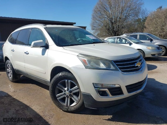 2015 Chevrolet Traverse LT with VIN 1GNKRGKD5FJ154463, listed as a IAAI auction lot 41781984 with 173,935 mi miles. Bid and sale history available at carsss.com. Image 1.