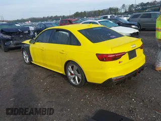 2020 Audi S4 Premium Plus with VIN WAUB4AF40LA056318, listed as a IAAI auction lot 41843375 with 30,336 mi miles. Bid and sale history available at carsss.com. Image 3.