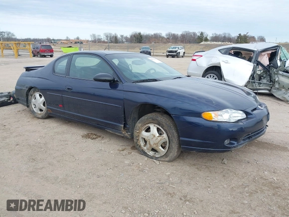 2001 Chevrolet Monte Carlo SS with VIN 2G1WX15K519292279, listed as a IAAI auction lot 41537531 with 104,031 mi miles. Bid and sale history available at carsss.com. Image 1.