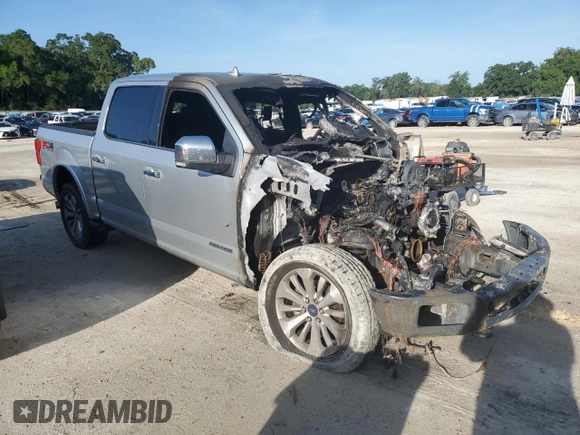 2018 Ford F-150 XL with VIN 1FTFW1E11JFD73191, listed as a Copart auction lot 60632965 with Not provided miles and Salvage title. Bid and sale history available at DreamBid. Image 4.