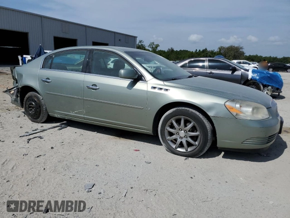 2007 Buick Lucerne V6 CXL with VIN 1G4HD57257U153516, listed as a Copart auction lot 53911495 with 76,526 mi miles and Salvage Title. Bid and sale history available at carsss.com. Image 4.