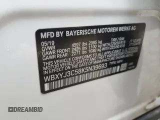 2019 BMW X2 sDrive28i with VIN WBXYJ3C58K5N39693, listed as a Copart auction lot 86760414 with 77,668 mi miles and Salvage Title. Bid and sale history available at carsss.com. Image 15.
