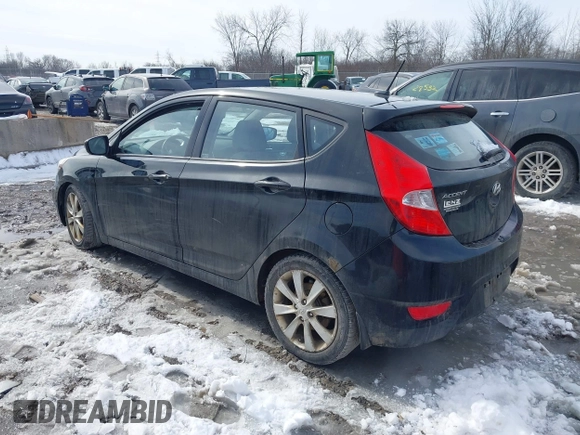 2012 Hyundai Accent SE with VIN KMHCU5AE6CU039158, listed as a IAAI auction lot 41721743 with 178,208 mi miles. Bid and sale history available at carsss.com. Image 3.