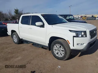2022 Nissan Frontier S with VIN 1N6ED1EK0NN618100, listed as a IAAI auction lot 41578405 with 38,845 mi miles. Bid and sale history available at carsss.com. Image 1.