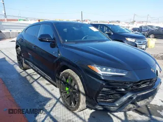 2019 Lamborghini Urus z VIN ZPBUA1ZLXKLA03063, wystawiony jako IAAI lot #41653328 z przebiegiem 29 688 mil mil oraz . Historia ofert i sprzedaży dostępna na DreamBid. Obrazek 1.