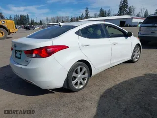 2012 Hyundai Elantra Limited with VIN 5NPDH4AE8CH150425, listed as a IAAI auction lot 41698777 with 103,870 mi miles. Bid and sale history available at carsss.com. Image 4.
