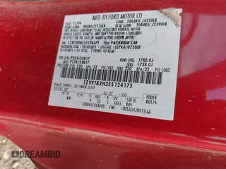 2005 Ford Mustang GT Deluxe with VIN 1ZVFT82H355124175, listed as a IAAI auction lot 42737902 with 160,683 mi miles and . Bid and sale history available at DreamBid. Image 9.