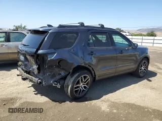 2017 Ford Explorer Sport with VIN 1FM5K8GT0HGD04698, listed as a Copart auction lot 61005485 with 156,651 mi miles and Salvage title. Bid and sale history available at DreamBid. Image 3.