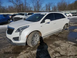 2020 Cadillac XT5 Sport AWD with VIN 1GYKNGRS7LZ107984, listed as a Copart auction lot 42578205 with 88,411 mi miles and Salvage title. Bid and sale history available at DreamBid. Image 1.
