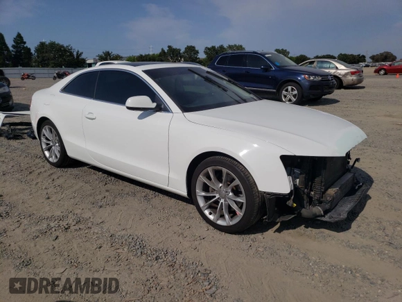 2013 Audi A5 Premium with VIN WAUCFAFR3DA038133, listed as a Copart auction lot 60104635 with 114,514 mi miles and Salvage title. Bid and sale history available at DreamBid. Image 4.