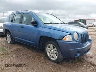 2007 Jeep Compass Sport with VIN 1J8FT47W57D215243, listed as a IAAI auction lot 41925203 with 255,193 mi miles. Bid and sale history available at carsss.com. Image 1.