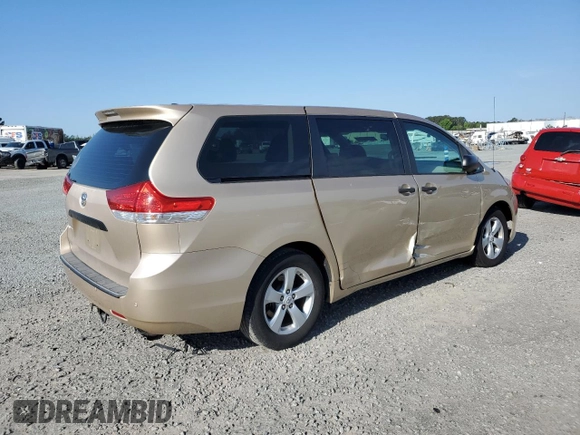 2012 Toyota Sienna with VIN 5TDKA3DC3CS011118, listed as a Copart auction lot 52087475 with 208,146 mi miles and Salvage Title. Bid and sale history available at DreamBid. Image 3.
