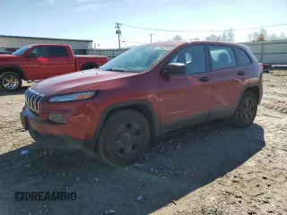 2014 Jeep Cherokee Sport with VIN 1C4PJMAB1EW279076, listed as a Copart auction lot 47952915 with 176,083 mi miles and Salvage Title. Bid and sale history available at carsss.com. Image 1.