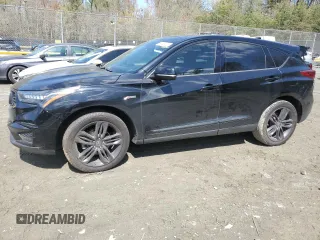 2020 Acura RDX w/A-Spec Pkg with VIN 5J8TC2H61LL018469, listed as a Copart auction lot 50243355 with 0 mi miles and Salvage Title. Bid and sale history available at carsss.com. Image 1.