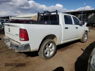 2023 Ram 1500 Express with VIN 3C6RR7KTXPG669368, listed as a Copart auction lot 51574025 with 35,443 mi miles and Salvage title. Bid and sale history available at DreamBid. Image 3.
