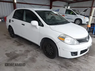 2010 Nissan Versa 1.8 S with VIN 3N1BC1AP7AL414885, listed as a IAAI auction lot 41484047 with 200,905 mi miles. Bid and sale history available at carsss.com. Image 1.