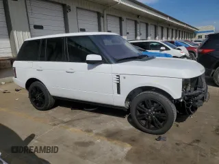 2012 Land Rover Range Rover HSE Lux with VIN SALMF1D43CA391140, listed as a Copart auction lot 46483235 with 147,606 mi miles and Salvage Title. Bid and sale history available at DreamBid. Image 4.