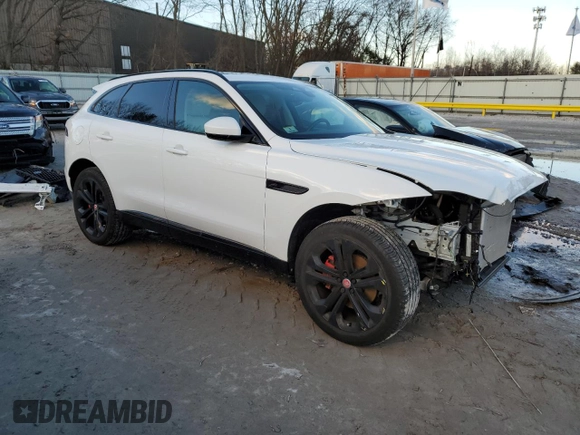 2023 Jaguar F-Pace S with VIN SADCJ2EX0PA711041, listed as a Copart auction lot 87373724 with 9,479 mi miles and Salvage title. Bid and sale history available at DreamBid. Image 4.