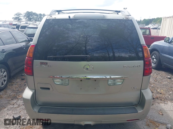 2004 Lexus GX 470 with VIN JTJBT20X140029695, listed as a IAAI auction lot 41960374 with 219,894 mi miles and . Bid and sale history available at DreamBid. Image 16.