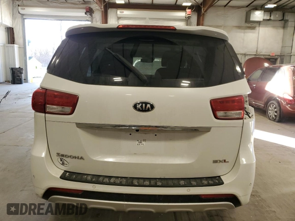 2016 Kia Sedona SX-L with VIN KNDME5C1XG6185380, listed as a Copart auction lot 41875415 with 138,020 mi miles and Clean Title. Bid and sale history available at carsss.com. Image 6.