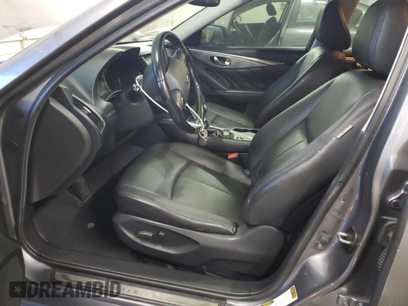 2015 Infiniti Q50 Premium with VIN JN1BV7AP8FM337048, listed as a Copart auction lot 83052064 with 128,640 mi miles and Salvage Title. Bid and sale history available at carsss.com. Image 7.