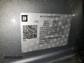 2019 Cadillac CT6 Sport AWD with VIN 1G6KN5R60KU116442, listed as a Copart auction lot 86623904 with 94,633 mi miles and Non repairable. Bid and sale history available at DreamBid. Image 13.
