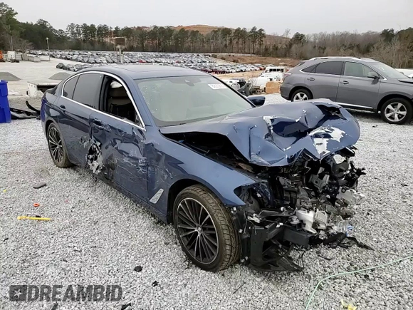2021 BMW 5 Series 530i with VIN WBA53BH00MCF15209, listed as a Copart auction lot 89083835 with Not provided miles and Salvage title. Bid and sale history available at DreamBid. Image 11.