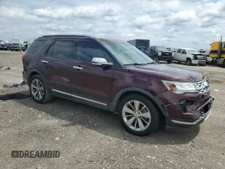 2018 Ford Explorer Limited with VIN 1FM5K7F85JGC69752, listed as a Copart auction lot 55360265 with 92,877 mi miles and Salvage title. Bid and sale history available at DreamBid. Image 4.