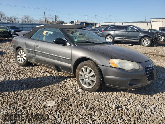 2005 Chrysler Sebring Limited with VIN 1C3EL65R25N662006, listed as a Copart auction lot 48552255 with 125,728 mi miles and Salvage Title. Bid and sale history available at DreamBid. Image 4.