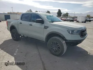 2021 Ford Ranger XL with VIN 1FTER4FH0MLD82079, listed as a Copart auction lot 56927685 with 43,985 mi miles and Salvage title. Bid and sale history available at DreamBid. Image 4.
