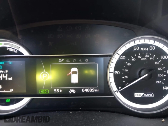 2019 Kia Niro EX with VIN KNDCC3LC5K5339144, listed as a IAAI auction lot 41408648 with 64,889 mi miles. Bid and sale history available at carsss.com. Image 6.
