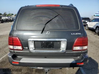 2006 Lexus LX 470 with VIN JTJHT00W864004827, listed as a Copart auction lot 73236394 with 83,762 mi miles and Clean Title. Bid and sale history available at carsss.com. Image 6.