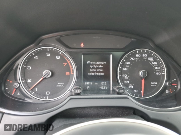 2014 Audi Q5 Premium Plus с VIN WA1LFAFP3EA024245, выставлен на аукционе Copart как лот 61253935 с пробегом 69 115 миль миль и Списание • Salvage title. История ставок и продаж доступна на DreamBid. Изображение 9.