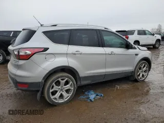 2017 Ford Escape Titanium with VIN 1FMCU9J9XHUD18954, listed as a Copart auction lot 46787245 with 222,986 mi miles and Clean Title. Bid and sale history available at carsss.com. Image 3.