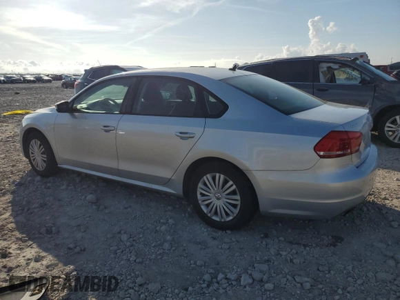 2014 Volkswagen Passat S z VIN 1VWAS7A39EC046865, wystawiony jako Copart lot #58449995 z przebiegiem 122 630 mil mil oraz Czysty tytuł • Clean title. Historia ofert i sprzedaży dostępna na DreamBid. Obrazek 2.